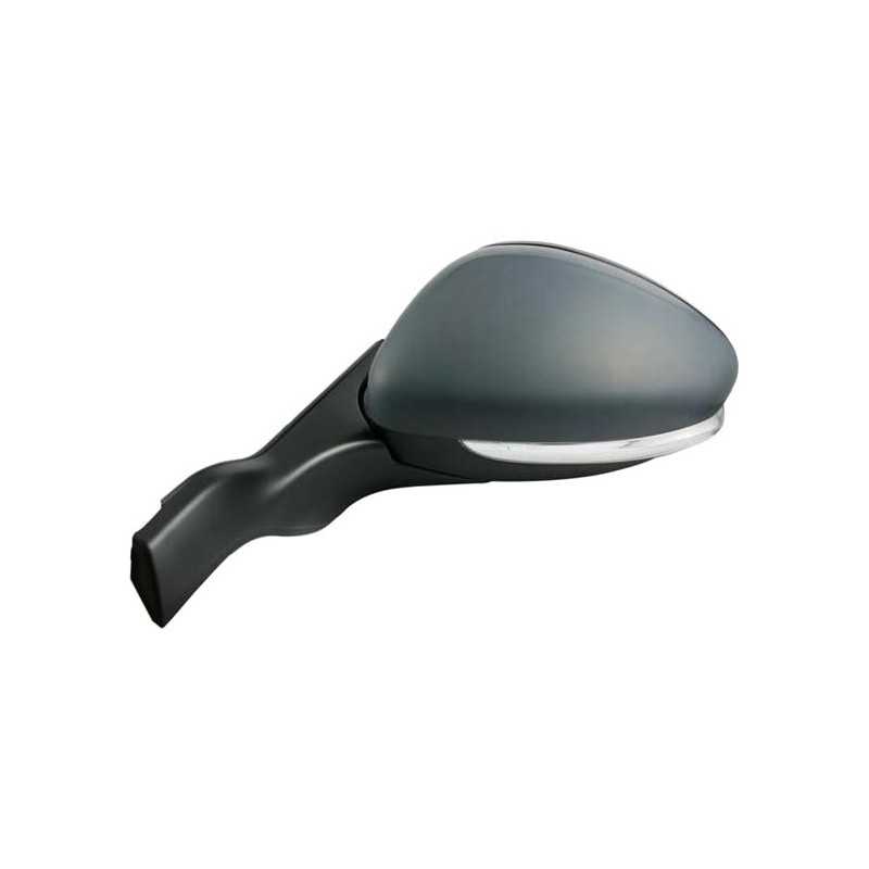 Complete left rearview mirror with flashing