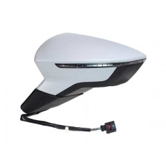 Complete left rearview mirror flashing