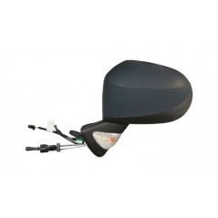 Complete left rearview mirror with flashing