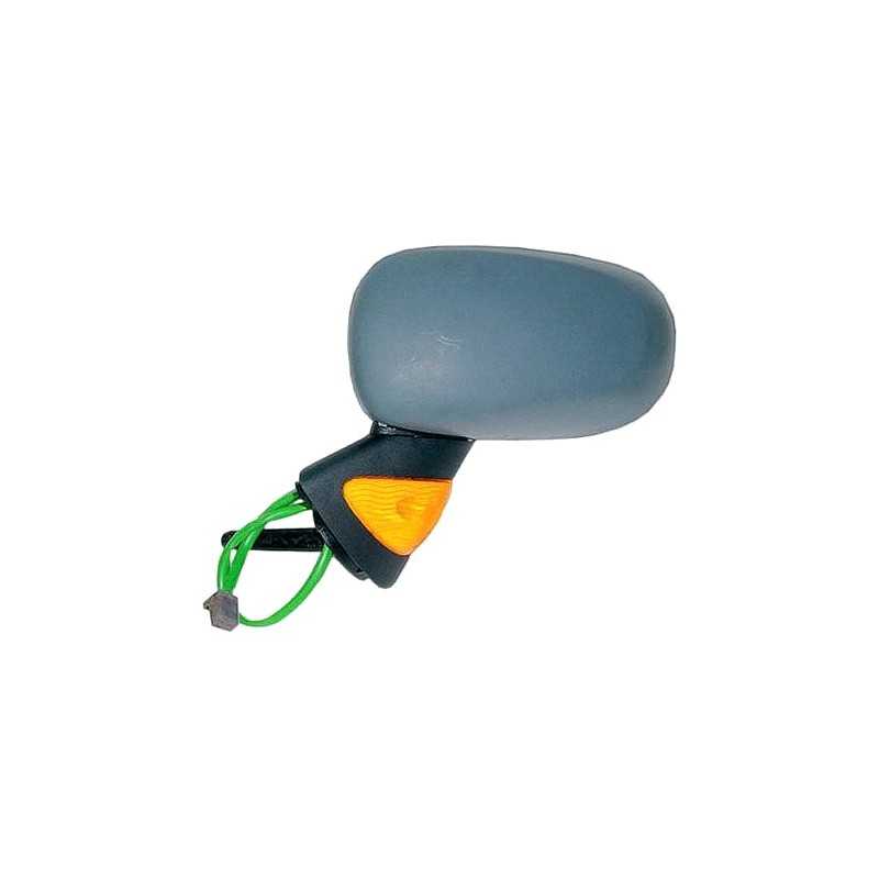 Complete left rearview mirror with flashing