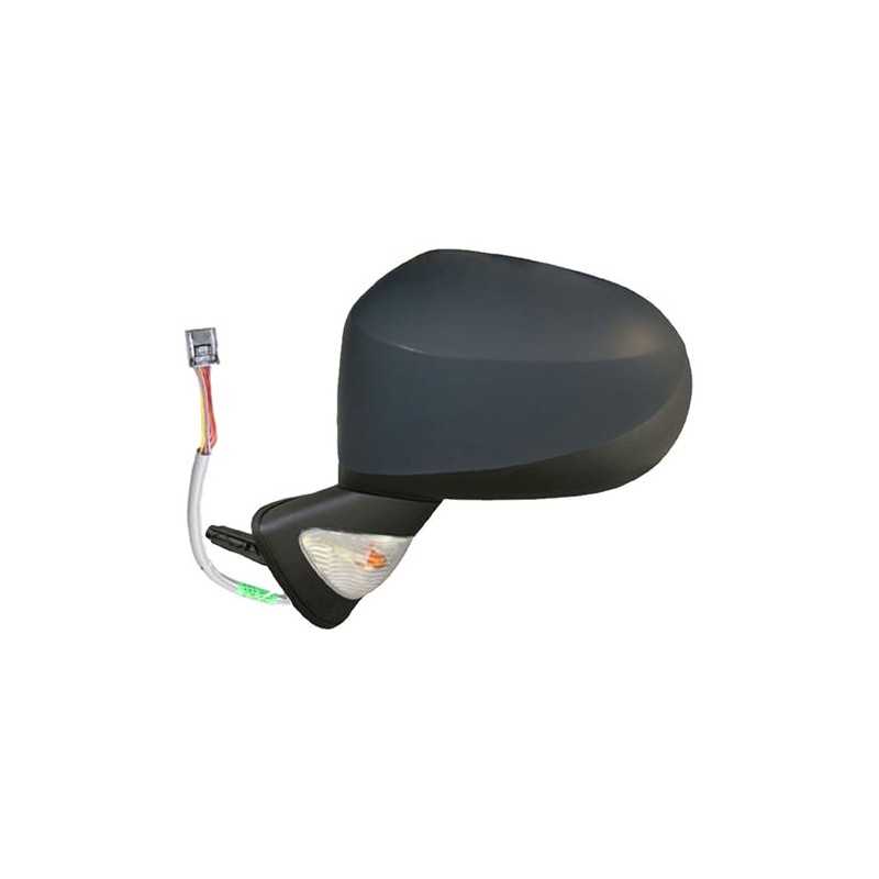 Complete left rearview mirror with flashing