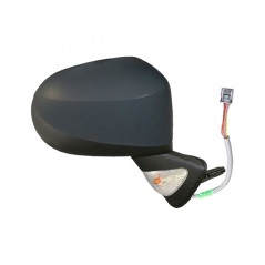 Complete rear view mirror with flashing