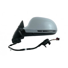 Complete left rearview mirror with flashing