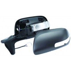 Complete left rearview mirror flashing