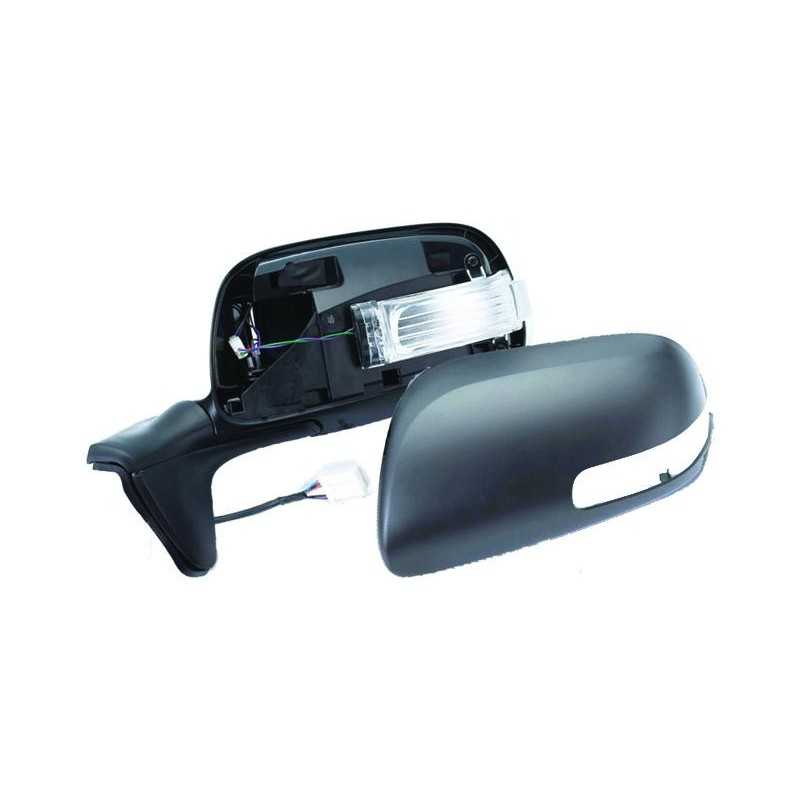 Complete left rearview mirror flashing