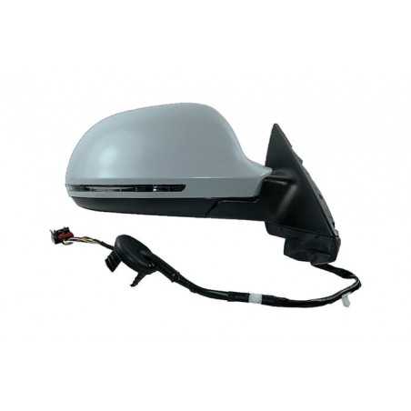 Complete rear view mirror with flashing