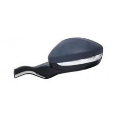 Complete left rearview mirror with flashing