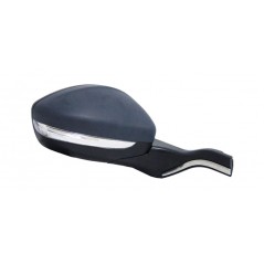 Complete rear view mirror with flashing