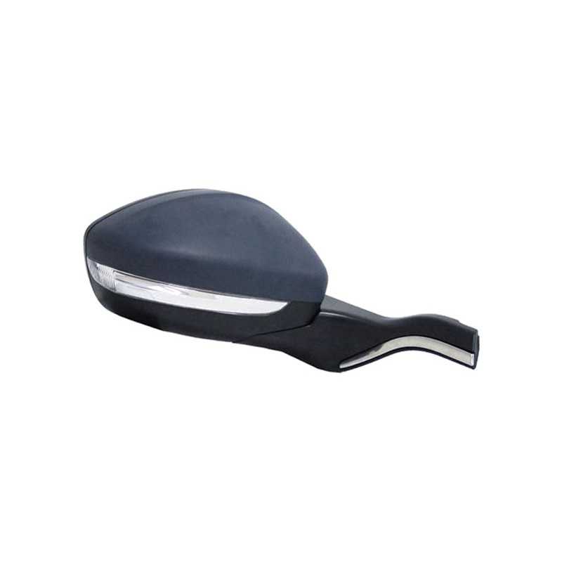Complete rear view mirror with flashing