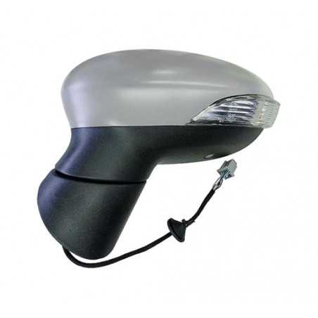 Complete left rearview mirror with flashing