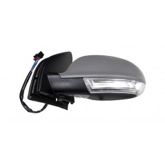 Complete left rearview mirror with flashing
