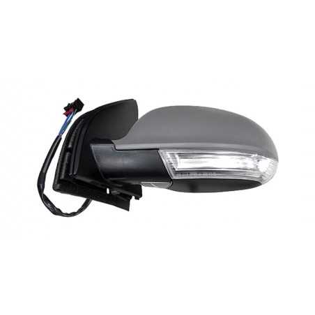 Complete left rearview mirror with flashing