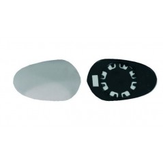 Replacement glass rear view mirror with left base  right