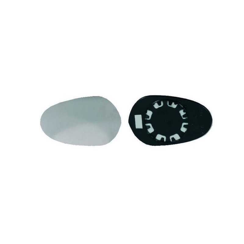 Replacement glass rear view mirror with left base  right