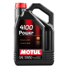MOTUL Aceite lubricante para motor 4100 POWER 15W50 5L - Technosynthese motores de alto rendimiento 100273