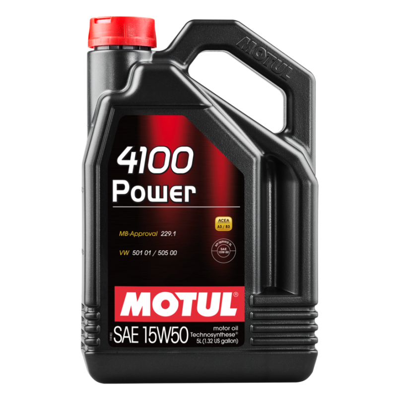 MOTUL Aceite lubricante para motor 4100 POWER 15W50 5L - Technosynthese motores de alto rendimiento 100273