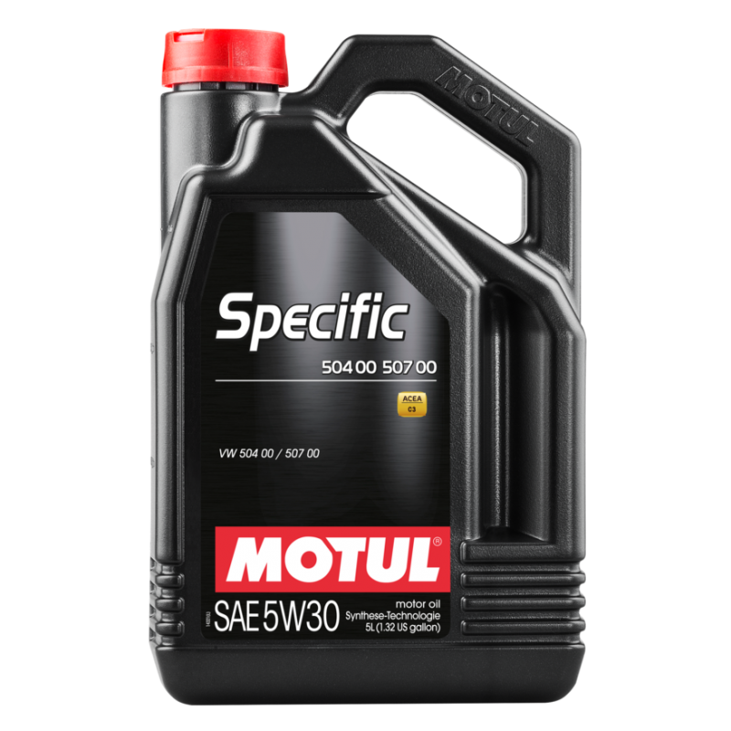 MOTUL Aceite lubricante para motor 5W30 5L homologado por VOLKSWAGEN 504.00-507.00 106375