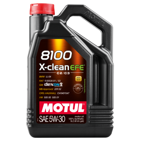 MOTUL Aceite lubricante para motor 8100 X-CLEAN EFE C2/C3 5W30 5L de 109471