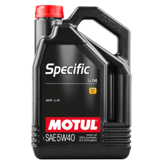 MOTUL Aceite lubricante para motor SPECIFIC LONG LIFE LL-04 5W40 5L - Homologado por BMW 100% sintético 101274