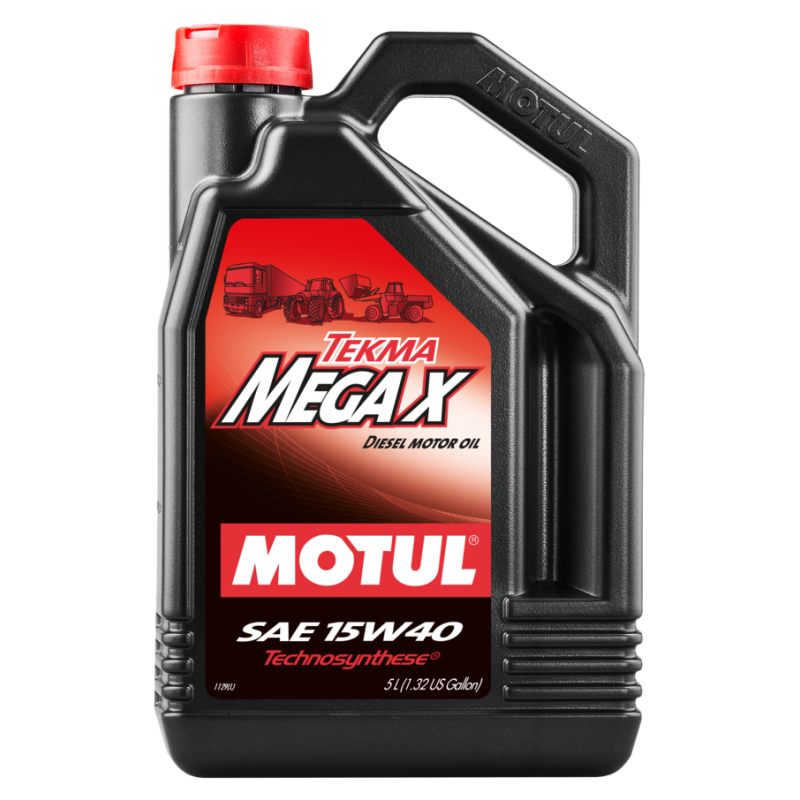 MOTUL Aceite TEKMA MEGA X 15W40 5L - Lubricante para motores diésel de trabajo pesado 106378