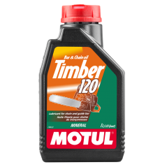 MOTUL Aceite lubricante para motosierras eléctricas TIMBER 120 1 L - Protege contra corrosión, desgaste y deterioro 102792