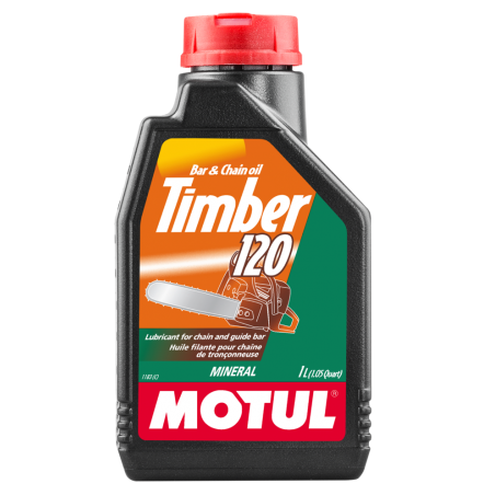 MOTUL Aceite lubricante para motosierras eléctricas TIMBER 120 1 L - Protege contra corrosión, desgaste y deterioro 102792