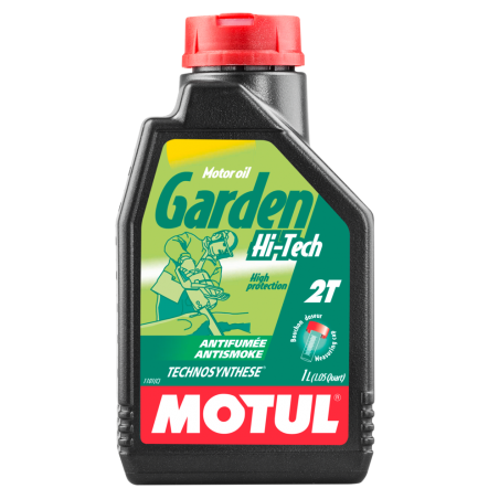 MOTUL Aceite lubricante para motosierras y herramientas de jardinería GARDEN 2T HI TECH 1L 102799