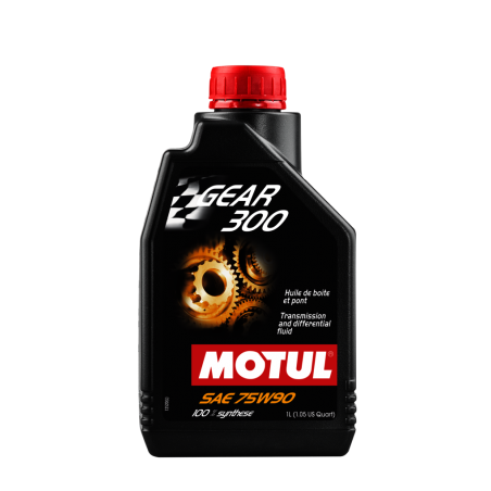 MOTUL Aceite lubricante para transmisiones y diferenciales de alto rendimiento GEAR 300 1L 105777