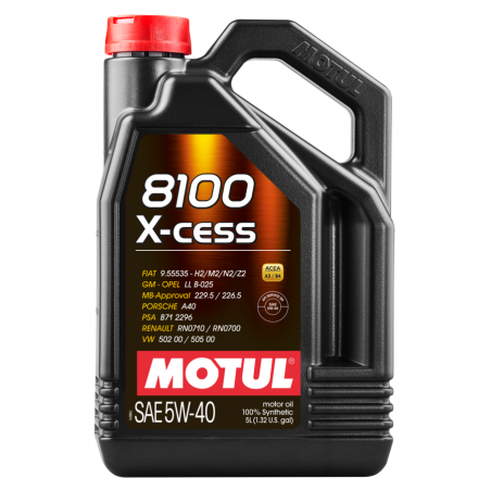 MOTUL Aceite lubricante para motor 8100 X-CESS 5W40 5L de 102870