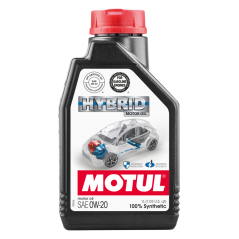 MOTUL Aceite lubricante 100% sintético para motores híbridos y eléctricos - HYBRID 0W20 1L 107141