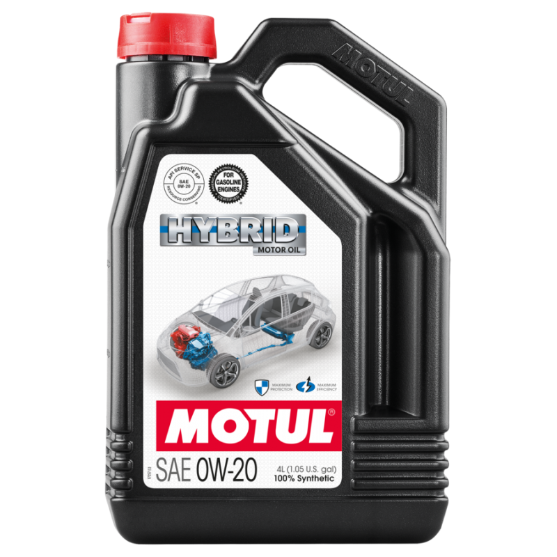 MOTUL Aceite Lubricante para Motores Híbridos HYBRID 0W20 4L 107142