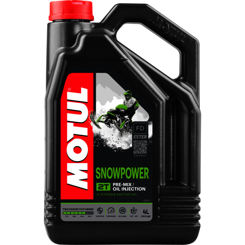 MOTUL Aceite lubricante para motor de moto nieve SNOWPOWER 2T 4L 105888/74