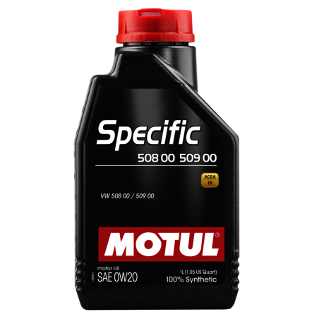 MOTUL Aceite lubricante para motor VW 508.00-509.00 0W20 - 100% sintético 107385