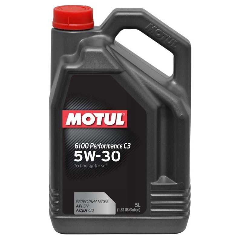 MOTUL Aceite lubricante para motor 6100 PERFORMANCE 5W30 C3 5L 104741
