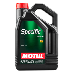 Specific lubricating oil  SPECIFIC CNG/LPG 5W40 5L