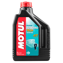 MOTUL Aceite lubricante Technosynthese® para motores náuticos y fuerabordas OUTBOARD TECH 4T 10W40 2L 106368