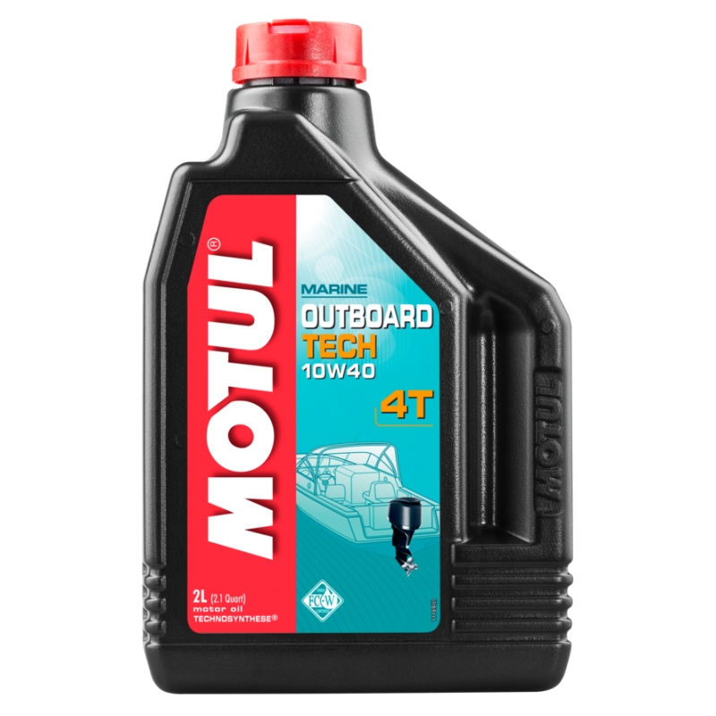 MOTUL Aceite lubricante Technosynthese® para motores náuticos y fuerabordas OUTBOARD TECH 4T 10W40 2L 106368