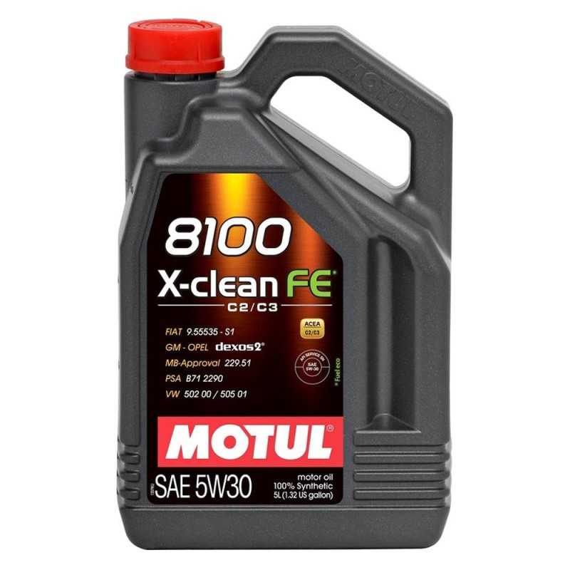 Engine lubricating oil  8100 X-CLEAN FE 5W30 C2/C3 5L