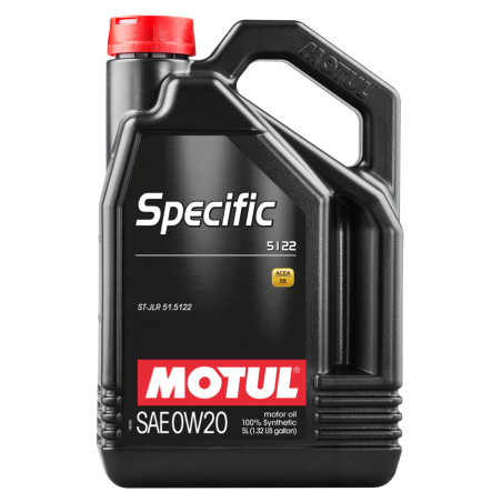 MOTUL Aceite lubricante para motor SPECIFIC 5122 0W20 5L de vehículos JAGUAR LAND ROVER 107339