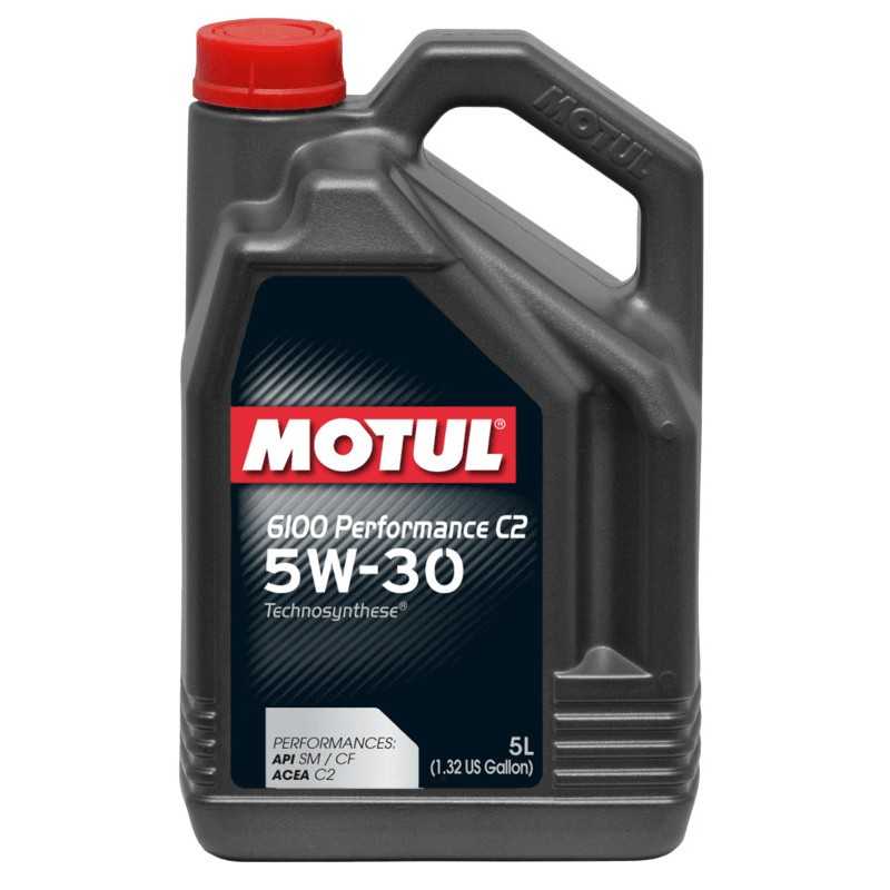 MOTUL Aceite lubricante para motor 6100 PERFORMANCE 5W30 C2 - 5L 104807