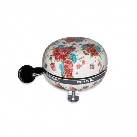 timbre metálico para bicicleta estampado gardenias ding-dong 80 mm