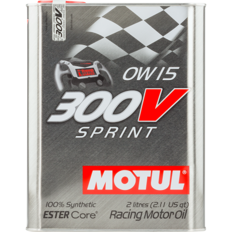 MOTUL Aceite de motor competición 300V SPRINT 0W-15 2L - 104238