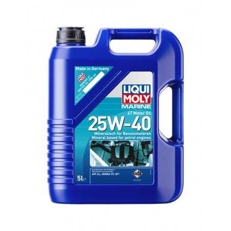LIQUIMOLY Garrafa aceite mineral de motor para marina 4T 25W-40 API SL. NMMA FC-W® 5 L 20100045