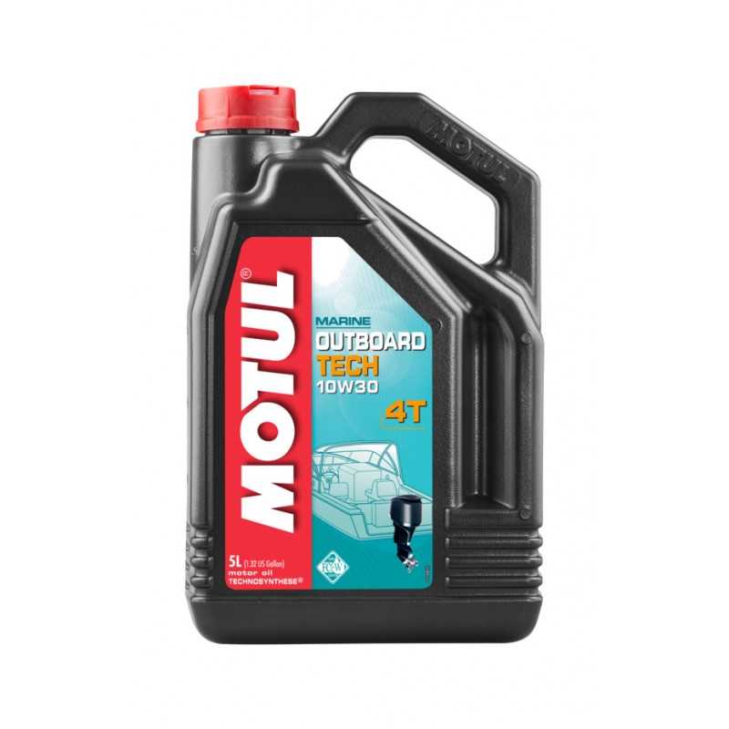 MOTUL Aceite lubricante motor para náutica OUTBOARD TECH 4T 10W30 5L 101747