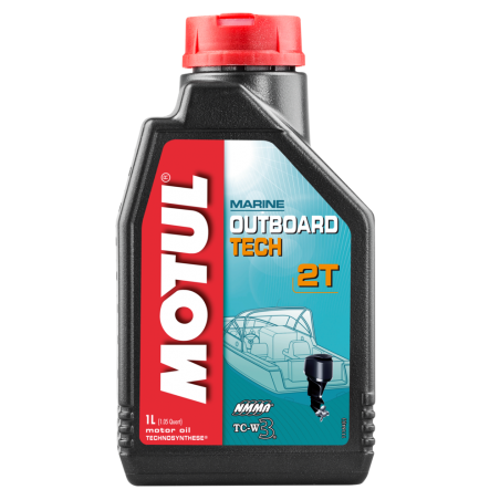 MOTUL Aceite lubricante NAUTICA OUTBOARD TECH 2T 1L - Technosynthese® para motores de dos tiempos 102789