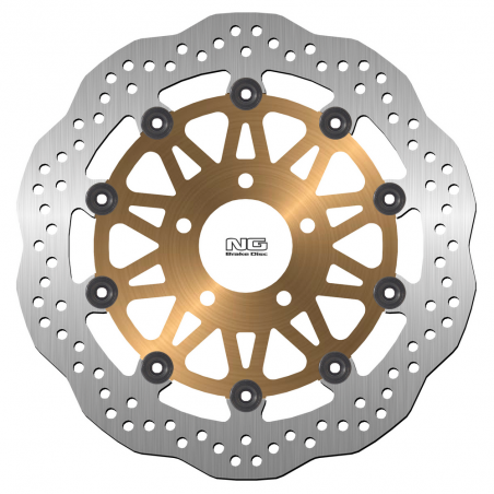 flotende vådenskiver foran med bølget design 120x ø310 x ø64 x 5 mm