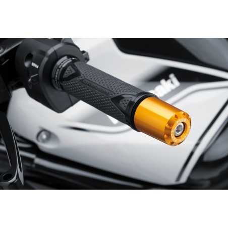 anodized handlebar end weights - pair of lightweight aluminum
