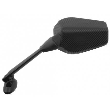 espejo retrovisor izquierdo tipo oem para moto - color carbono