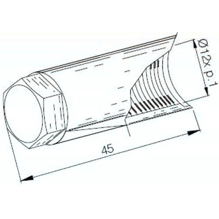 protective nozzle for steering wheel puller 45 mm