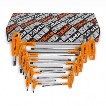 kit de llaves macho curvadas con mango para tornillos torx 8 u